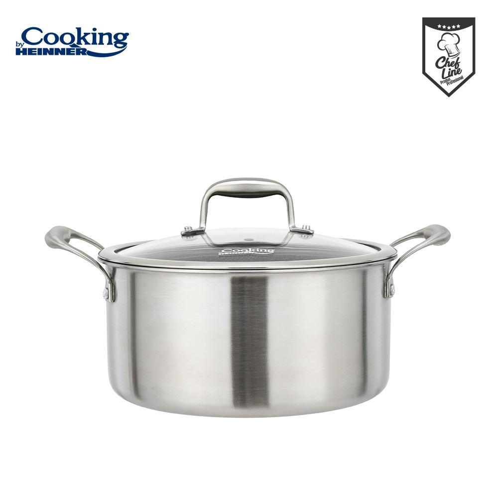 Semioala cu capac, 20x10 cm, 2.8 l titanium3, cooking by heinner [2]