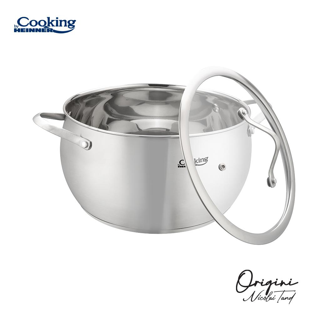 Semioala inox+capac 24x13.5 cm, 6l, nicolai tand, origini, cooking by heinner [2]