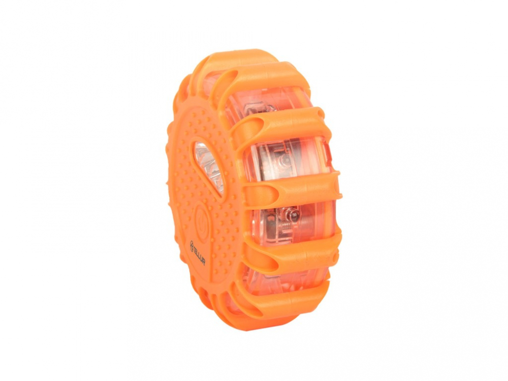 Semnalizator de urgență și lanternă LED Tellur Basic, 3 x AAA, magnetic, portocaliu [1]