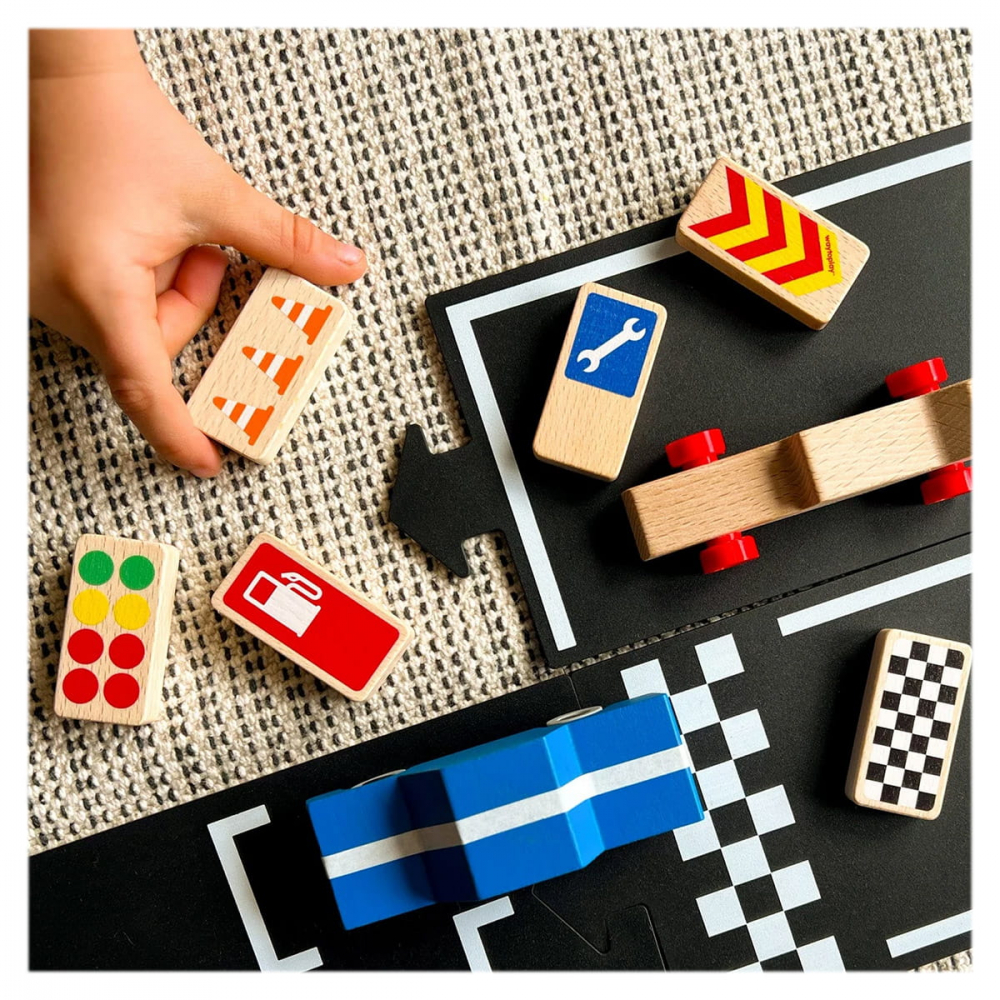 Semne de circulatie pentru piste de curse Waytoplay, 3-9 ani [3]