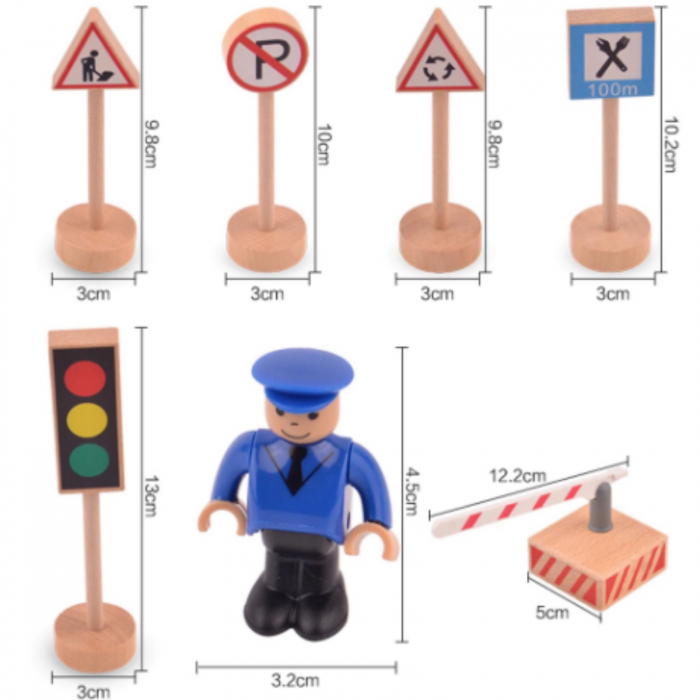 Joc educativ de rol ⭐ Semne de Circulatie din Lemn. [3]