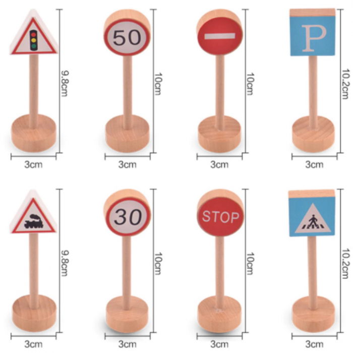 Joc educativ de rol ⭐ Semne de Circulatie din Lemn. [4]