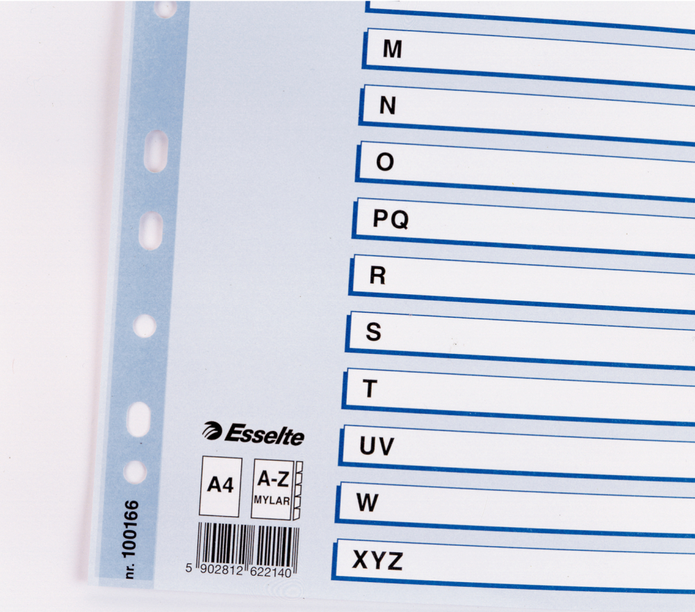 Separatoare index carton a-z mylar esselte [3]