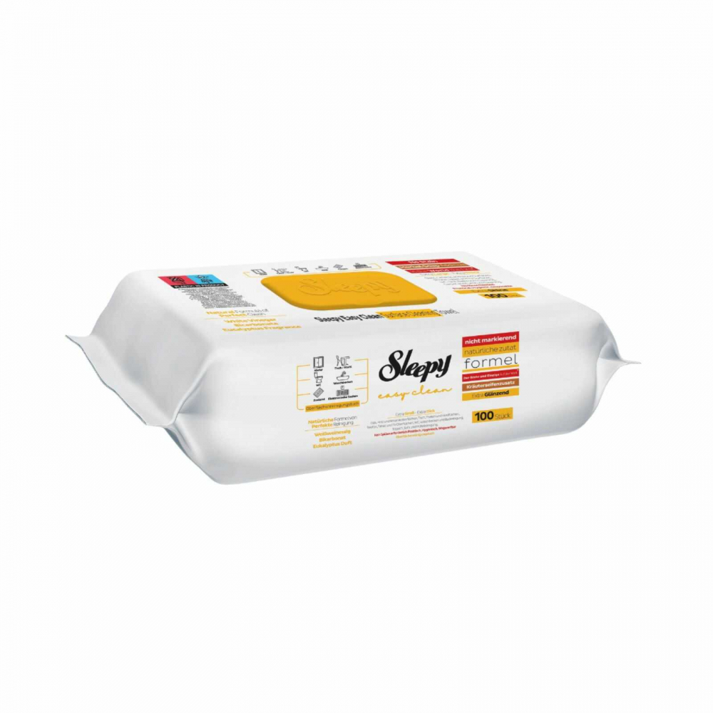 Servetele Umede Sleepy, 100 Buc, Otet si Bicarbonat, Herbal Soap [2]