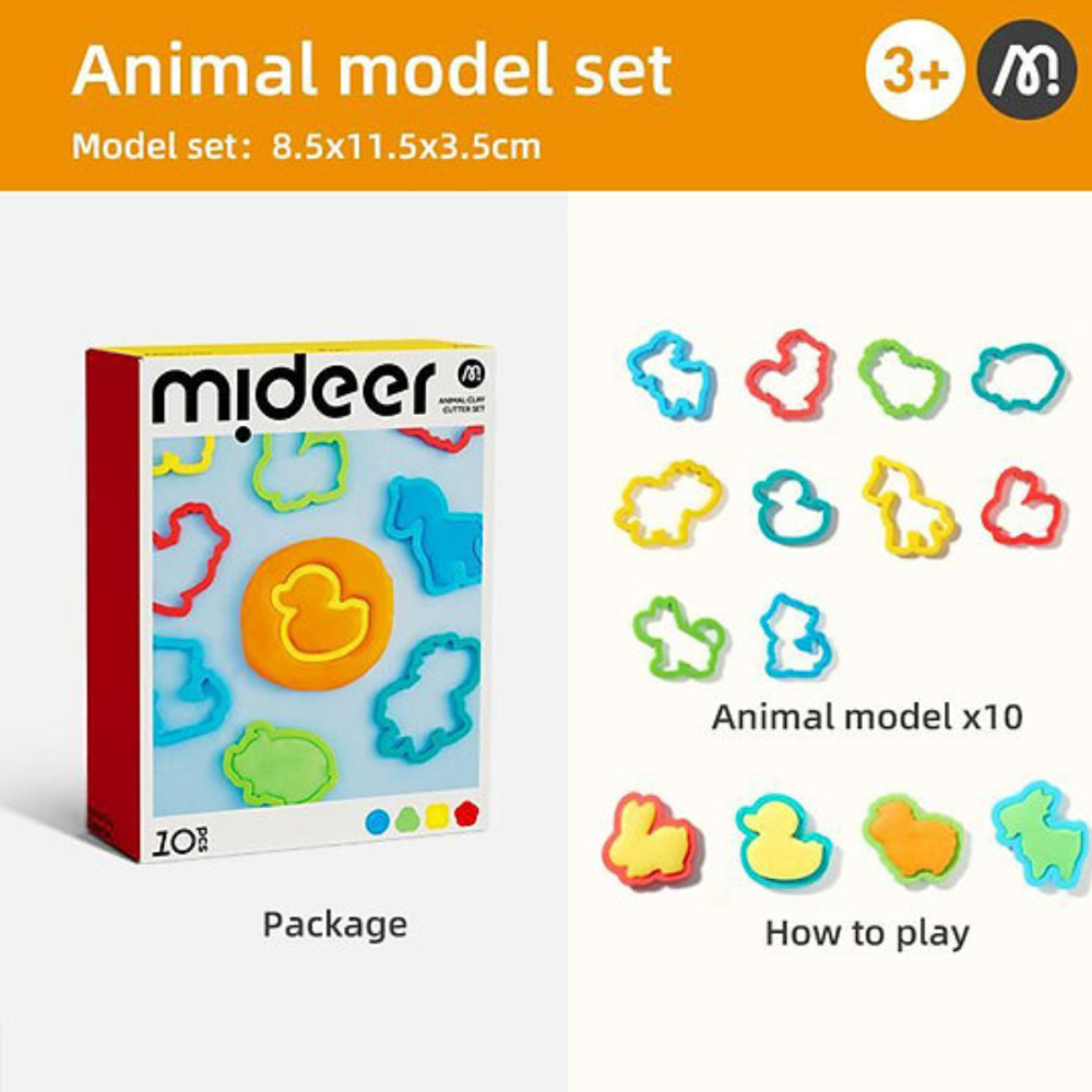 Set 10 Foreme pentru Plastilina Mideer MD1543 – Accesorii Modelaj Animale pentru Copii [2]