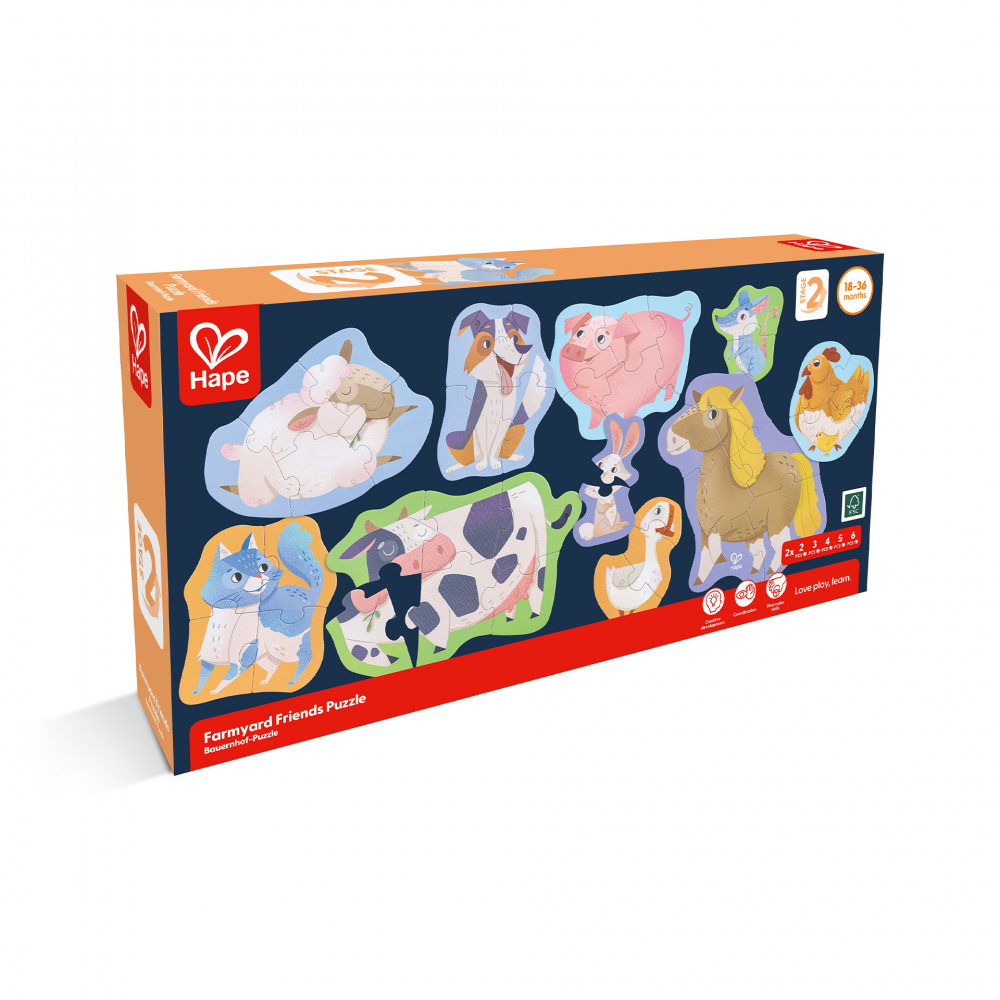 Set 10 puzzle-uri prietenii de la ferma (18-36 luni) pentru copii [2]