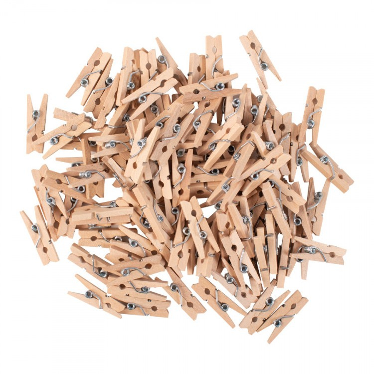 Set 100 clestisori rufe 25 mm natur, pentru activitati de creatie [1]