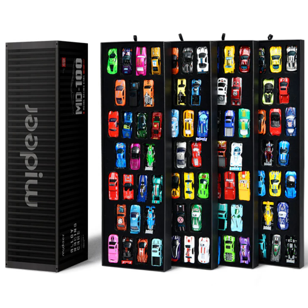 Set 100 Masinute din Metal Alloy Multicolor, Vehicule cu Detalii Realiste si Finisaj Premium [1]