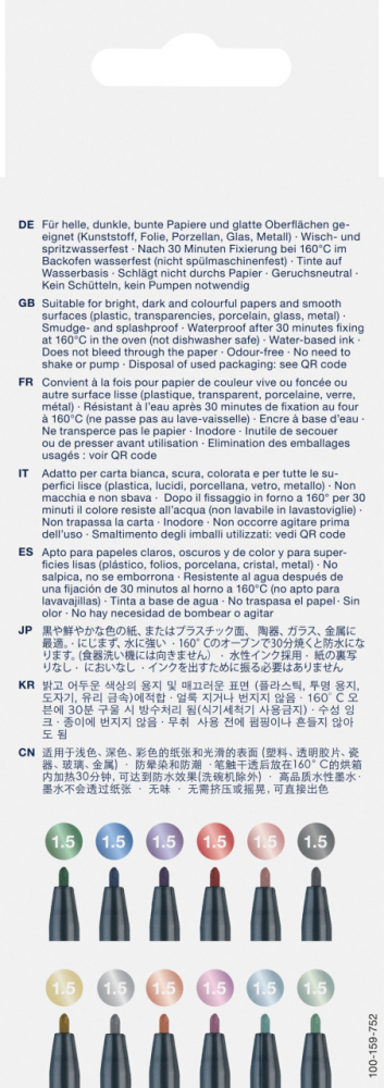 Set 12 buc marker metallics faber-castell [2]