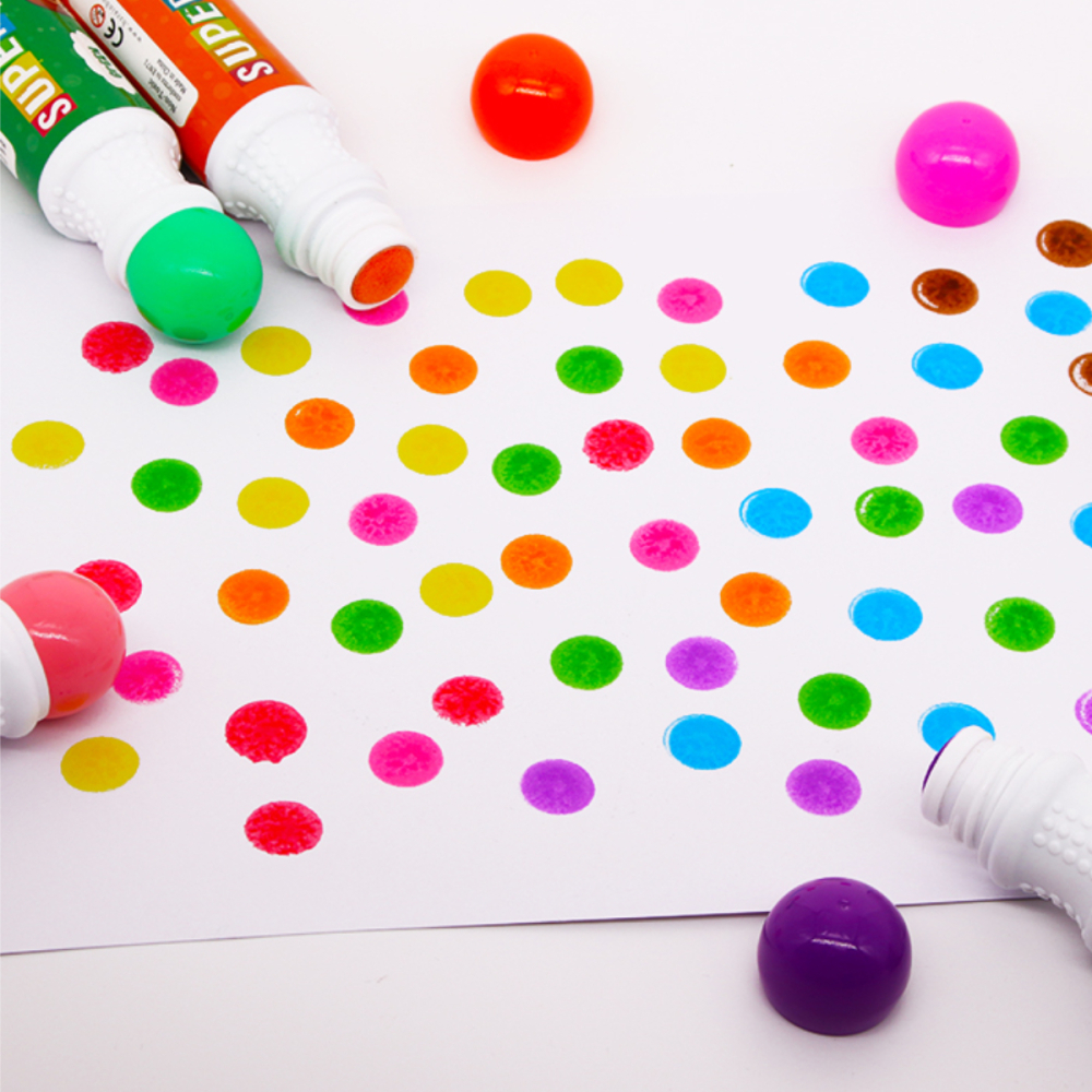 Set 12 Carioci Superdots 60ml, Varf 18mm, Art Markers [5]