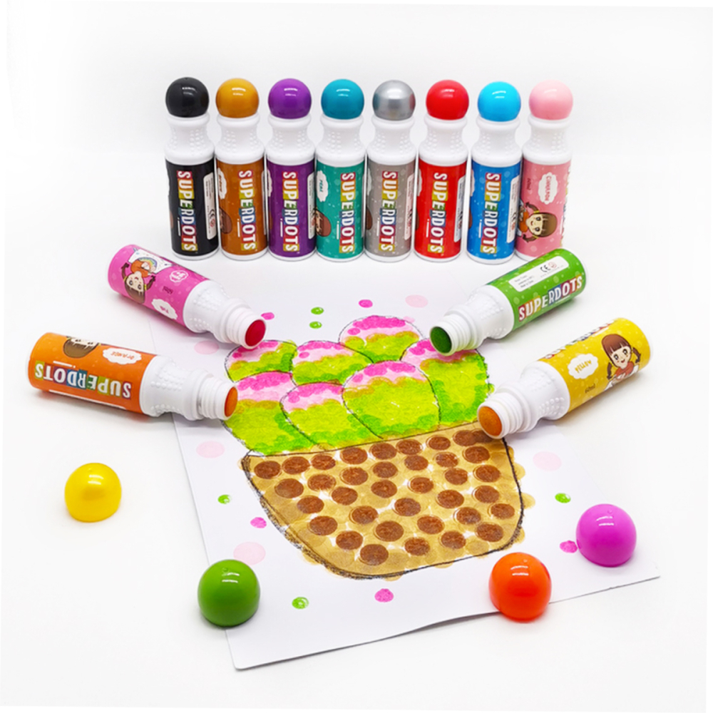 Set 12 Carioci Superdots 60ml, Varf 18mm, Art Markers [4]