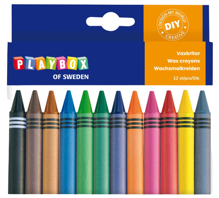 Set 12 creioane colorate cerate groase cu diametrul de 11 mm [1]