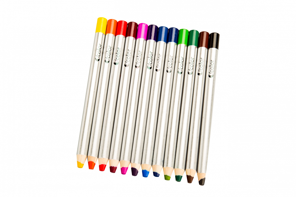 Set 12 creioane colorate cu varf gros de 8 mm pentru incepatori [1]