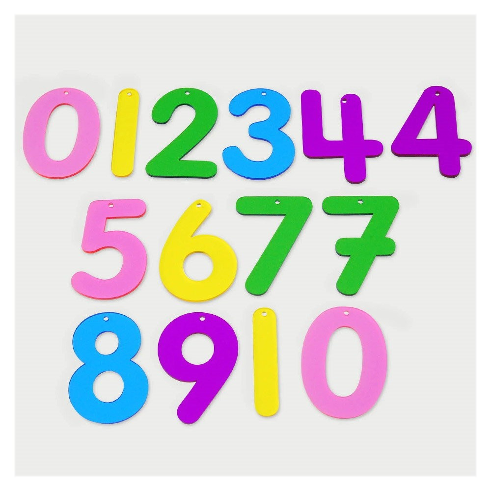 Set 14 numere translucide Curcubeu pentru tablete si mese luminoase [1]