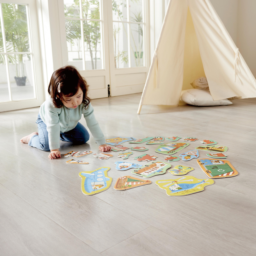 Set 15 puzzle-uri cu vehicule (18-36 luni) pentru copii [3]