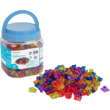 Set 150 piese translucide pentru numarare si sortare [1]