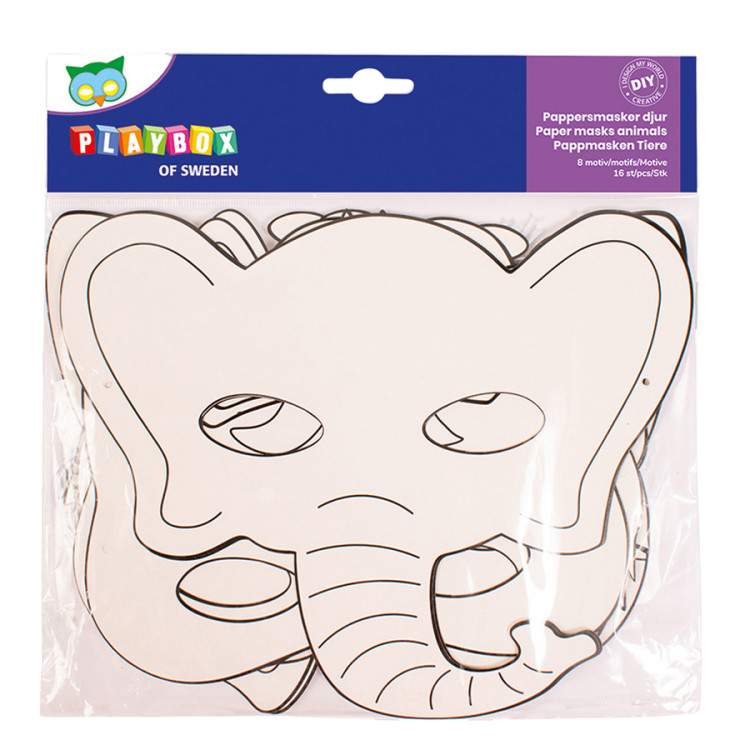 Set 16 masti de colorat, forme cu diverse animale, carton FSC [1]