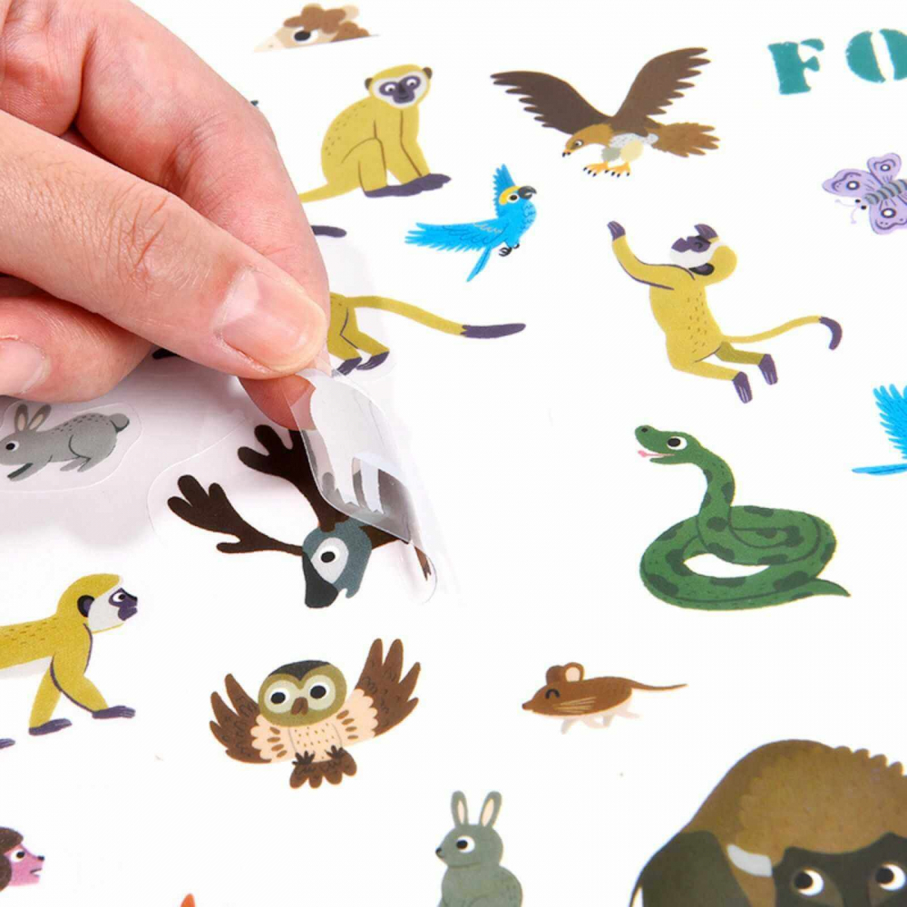Set 180 Abțibilduri Reutilizabile - Stickere și Autocolante Creativ pentru Copii [3]