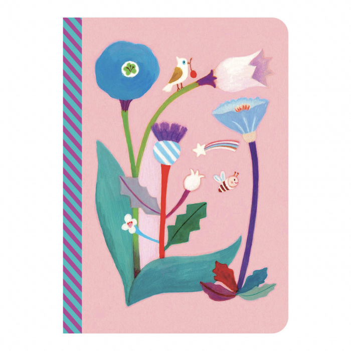 Set 2 carnetele cu foi albe, liniate si veline, 40 pagini, 15 x 10.5 cm, Makoto, Djeco [2]
