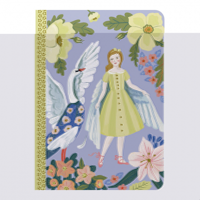 Set 2 carnetele cu foi albe, liniate si veline, 40 pagini, 15 x 10.5 cm, Sabina, Djeco [2]