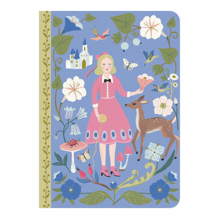 Set 2 carnetele cu foi albe, liniate si veline, 40 pagini, 15 x 10.5 cm, Sabina, Djeco [3]