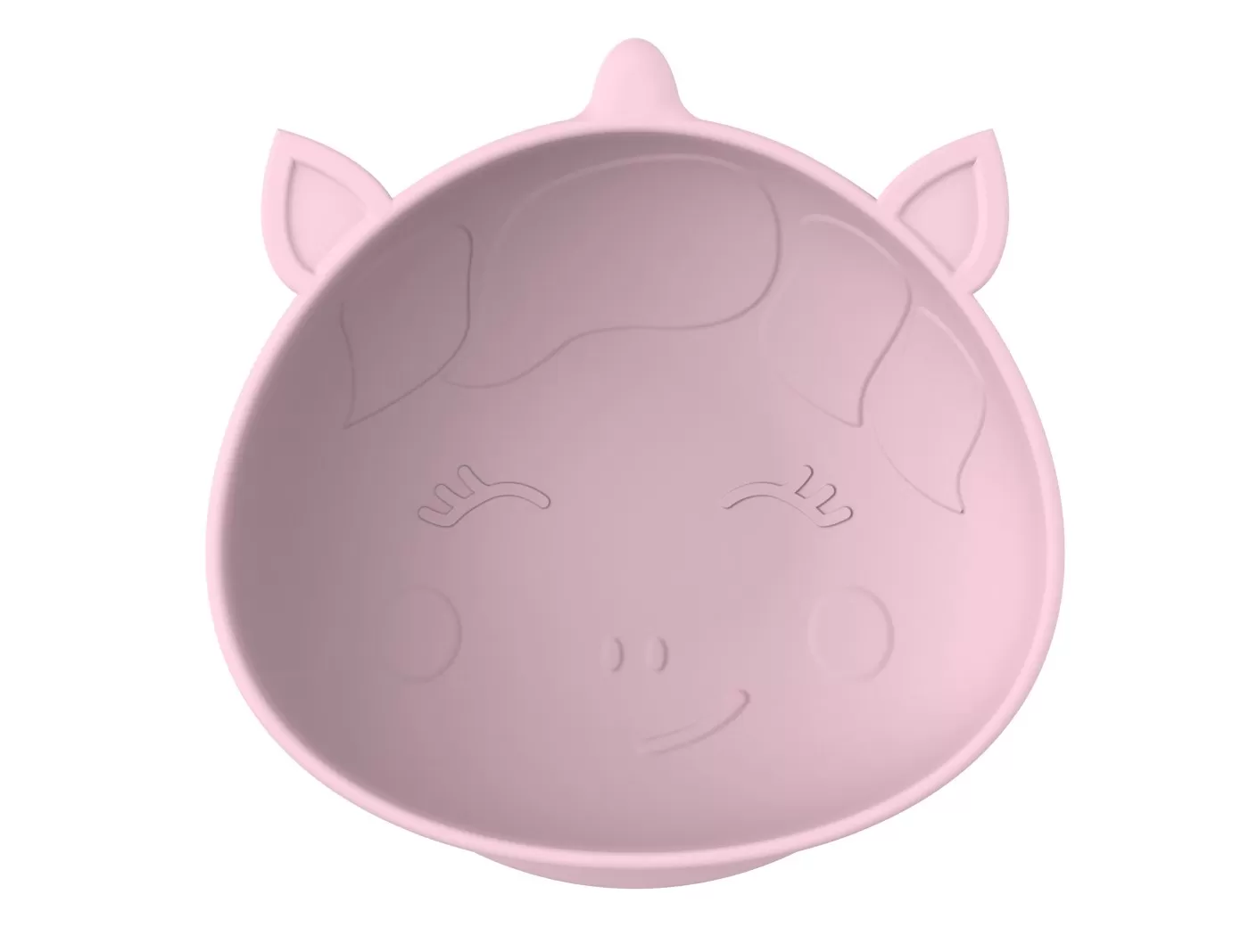 Set 2 castronele cu ventuza silicon melii model unicorn, varsta de la 6 luni la 6 ani [1]