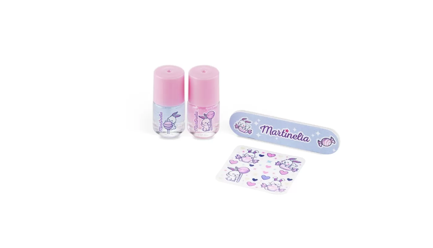 Set 2 lacuri de unghii, pila si stickere decorative Yummy, Martinelia, varsta de la 3 ani la +15 ani [2]