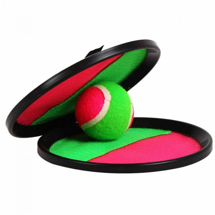 Set 2 Palete cu Arici, Scai si Velcro, Joc Arunca si Prinde Mingea [3]