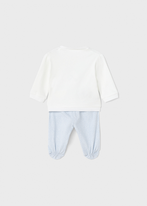 Set 2 piese, bluza cu maneca lunga si pantaloni, Avion Brodat [3]