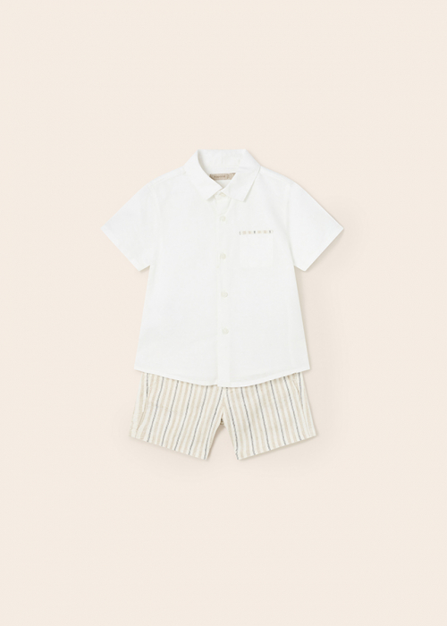 Set 2 piese, camasa cu maneca scurta si bermude, Casual Fresh [4]
