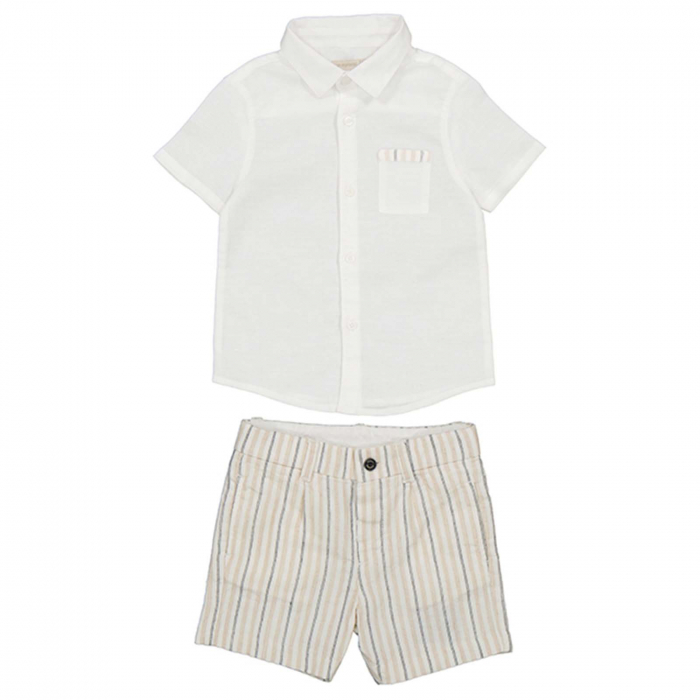 Set 2 piese, camasa cu maneca scurta si bermude, Casual Fresh [2]