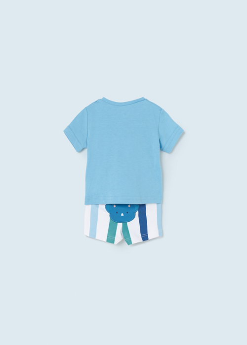 Set de baie bebelusi, tricou si pantaloni de plaja, Dinozaur Maui [5]