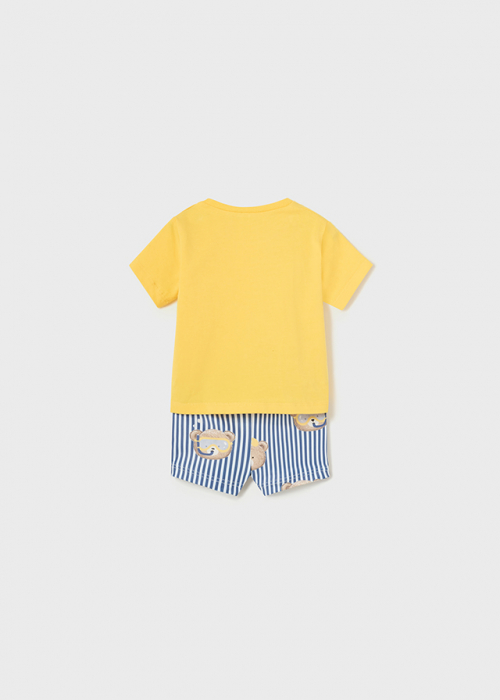 Set de baie bebelusi, tricou si pantaloni de plaja, Pineapple [3]