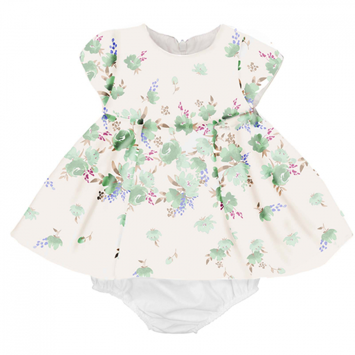 Set 2 piese, Rochie si Chilotei bebe fete, Floral, Primavara [2]