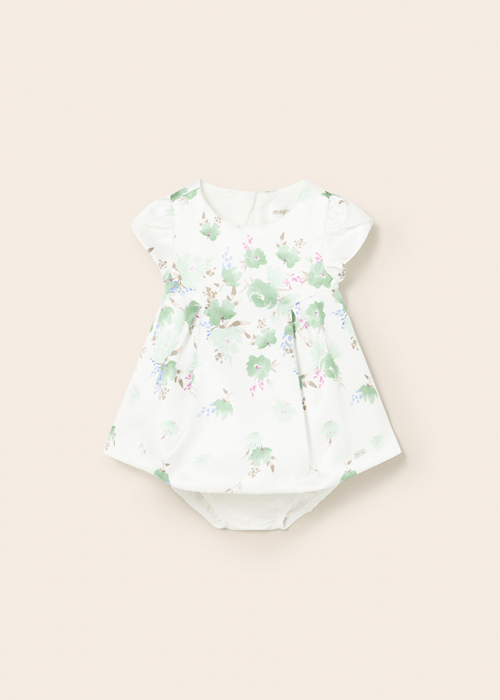 Set 2 piese, Rochie si Chilotei bebe fete, Floral, Primavara [4]