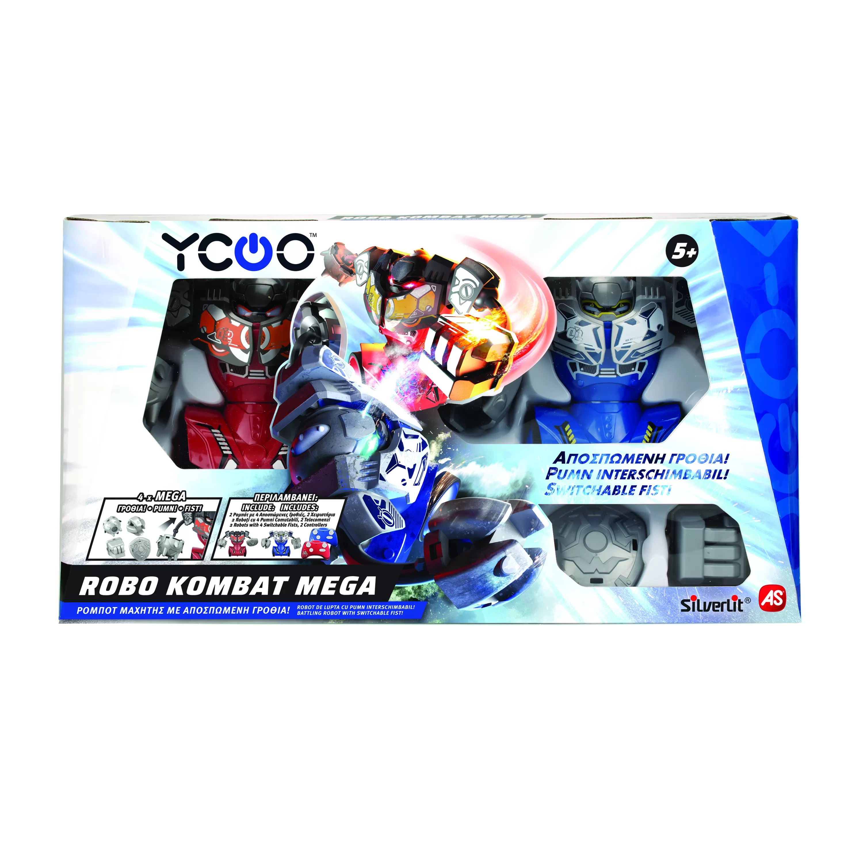 Set 2 roboti luptatori cu telecomanda robo kombat mega, varsta de la 5 ani la 14 ani [1]