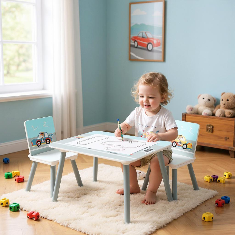 Set 2 scaune +birou cars, u-grow [4]