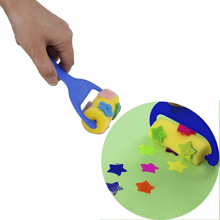 Set 2 trafaleti, role burete pentru pictura si decorare, diverse modele [2]