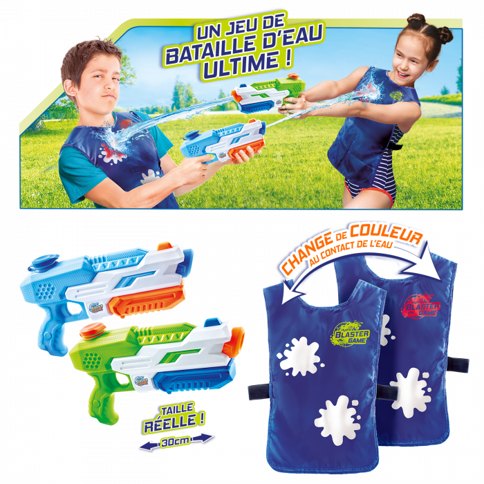 Set 2 Veste Extra pentru Blaster Game Joc cu Apa Distractiv [3]