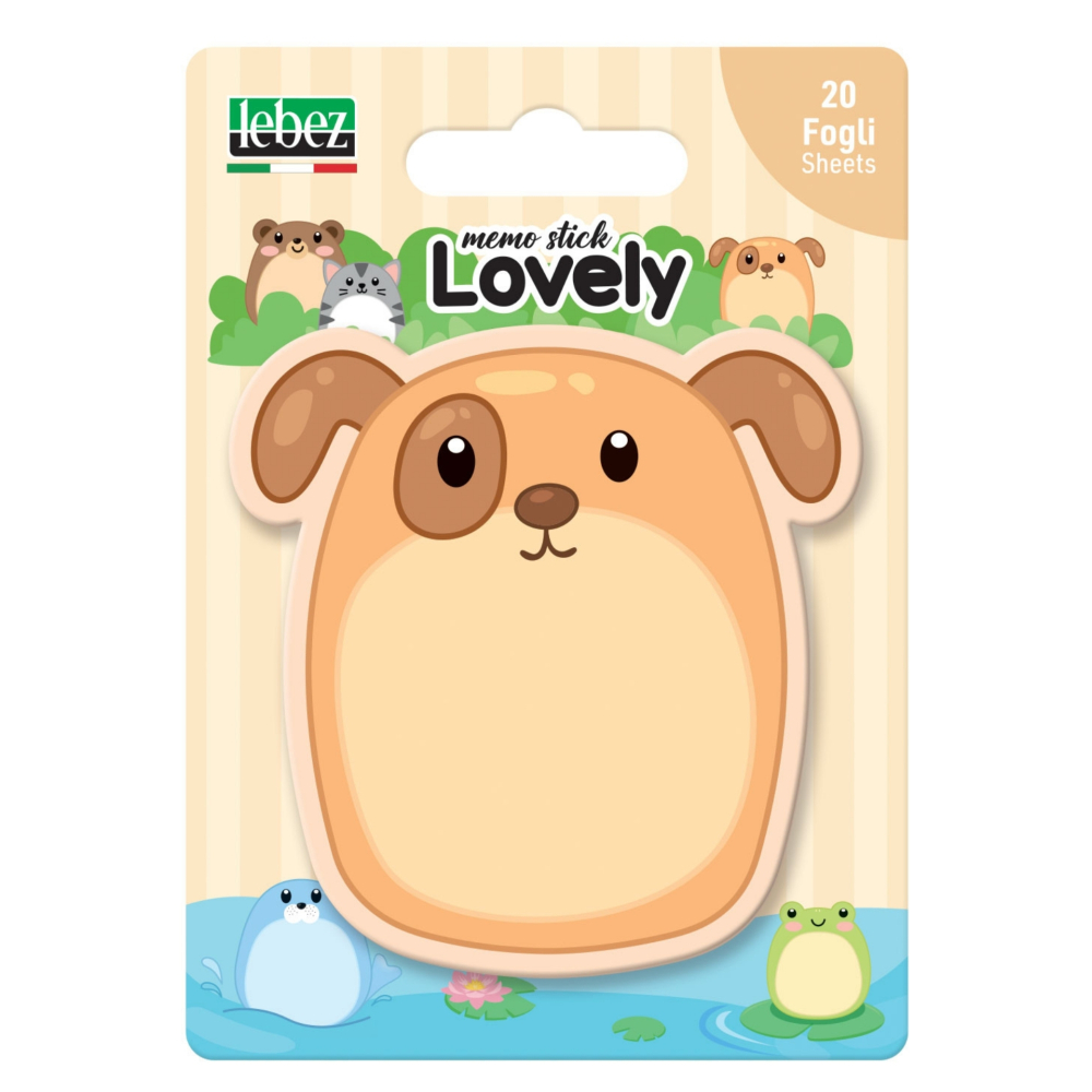 Set 20 memostick in forme Lovely din hartie, 6 modele (96 blistere/display) [8]