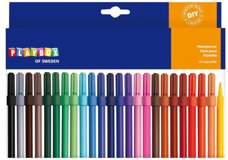 Set 24 Carioci colorate cu varful subtire [1]