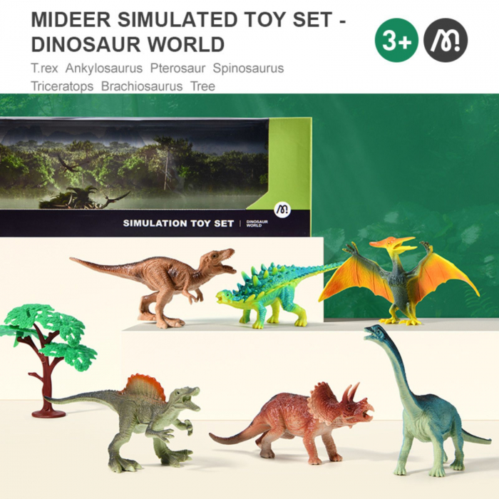 Set 6 dinozauri de jucarie, figurine pentru copii [2]