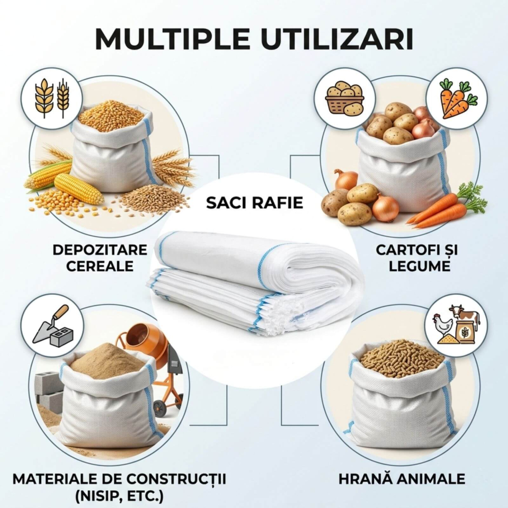Set 25 Saci Rafie Universali, Mari, 55 x 98 cm, Rezistenti pentru Depozitare si Transport [2]