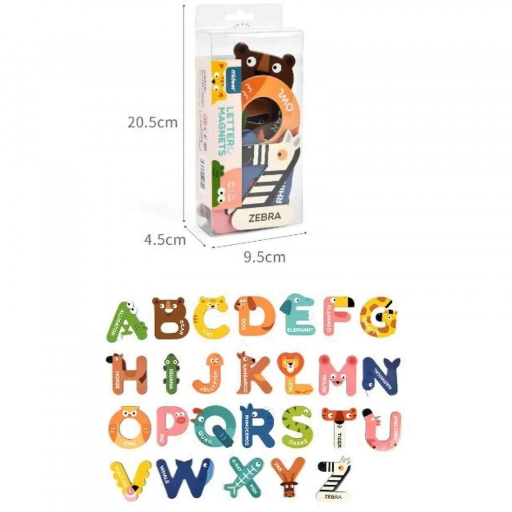 Set Litere Magnetice Alfabet A-Z MiDeer – Jucării Educative pentru Copii, 26 Piese [7]