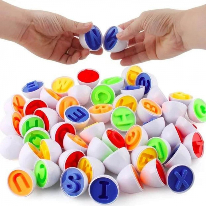 Jucarii educative de asociere si potrivire, Set Oua cu Litere [2]