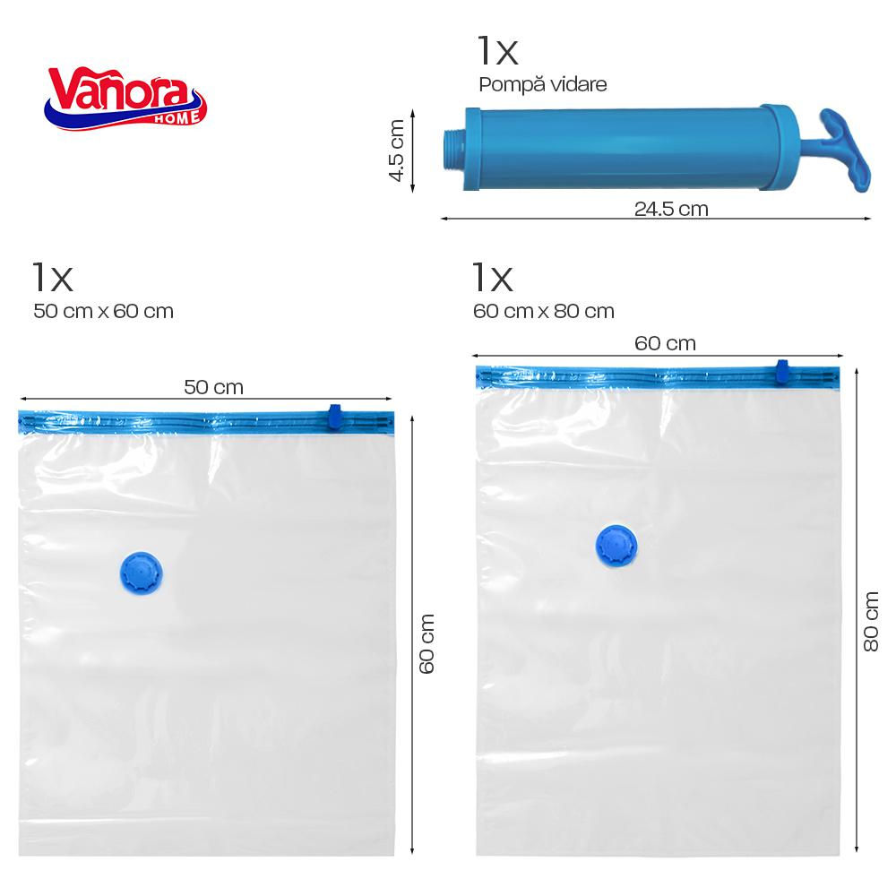 Set 3 piese pentru vidare cu pompa, vanora home [3]