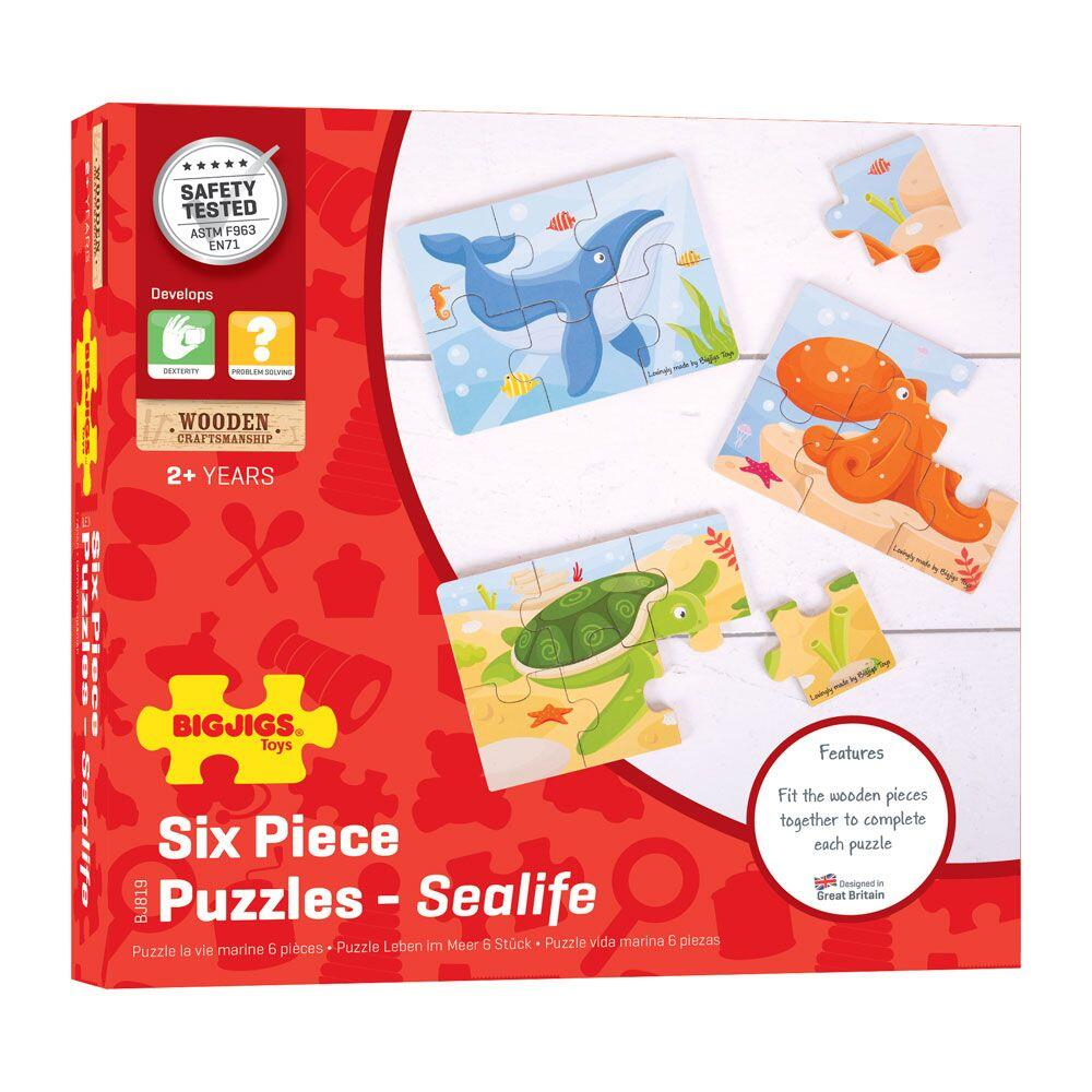 Set 3 puzzle din lemn - Lumea acvatica [5]