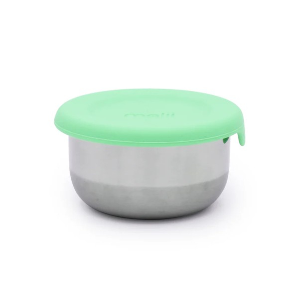 Set 3 recipiente mini inox cu capac silicon, melii, bleu mint lime [5]