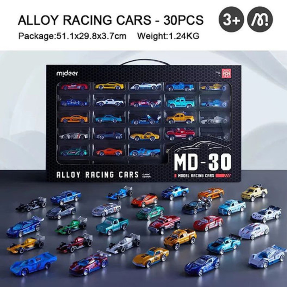 Set 30 Masinute de Curse Mideer, Alloy Model Racing Cars din Metal si Aliaj [5]