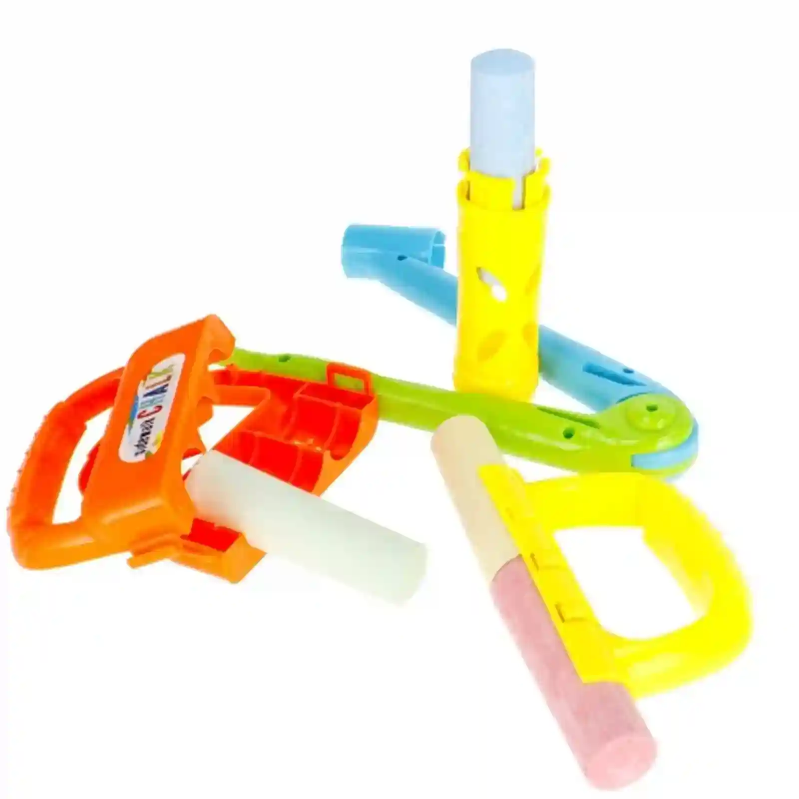 Set Creta colorata groasa cu accesorii din plastic, 8 bucati [5]